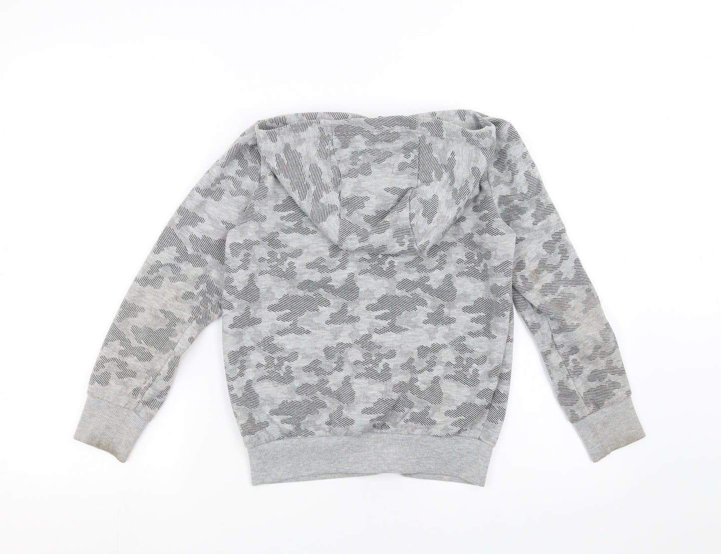 F&F Boys Green Camouflage  Full Zip Hoodie Size 8-9 Years