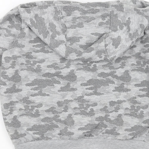 F&F Boys Green Camouflage  Full Zip Hoodie Size 8-9 Years