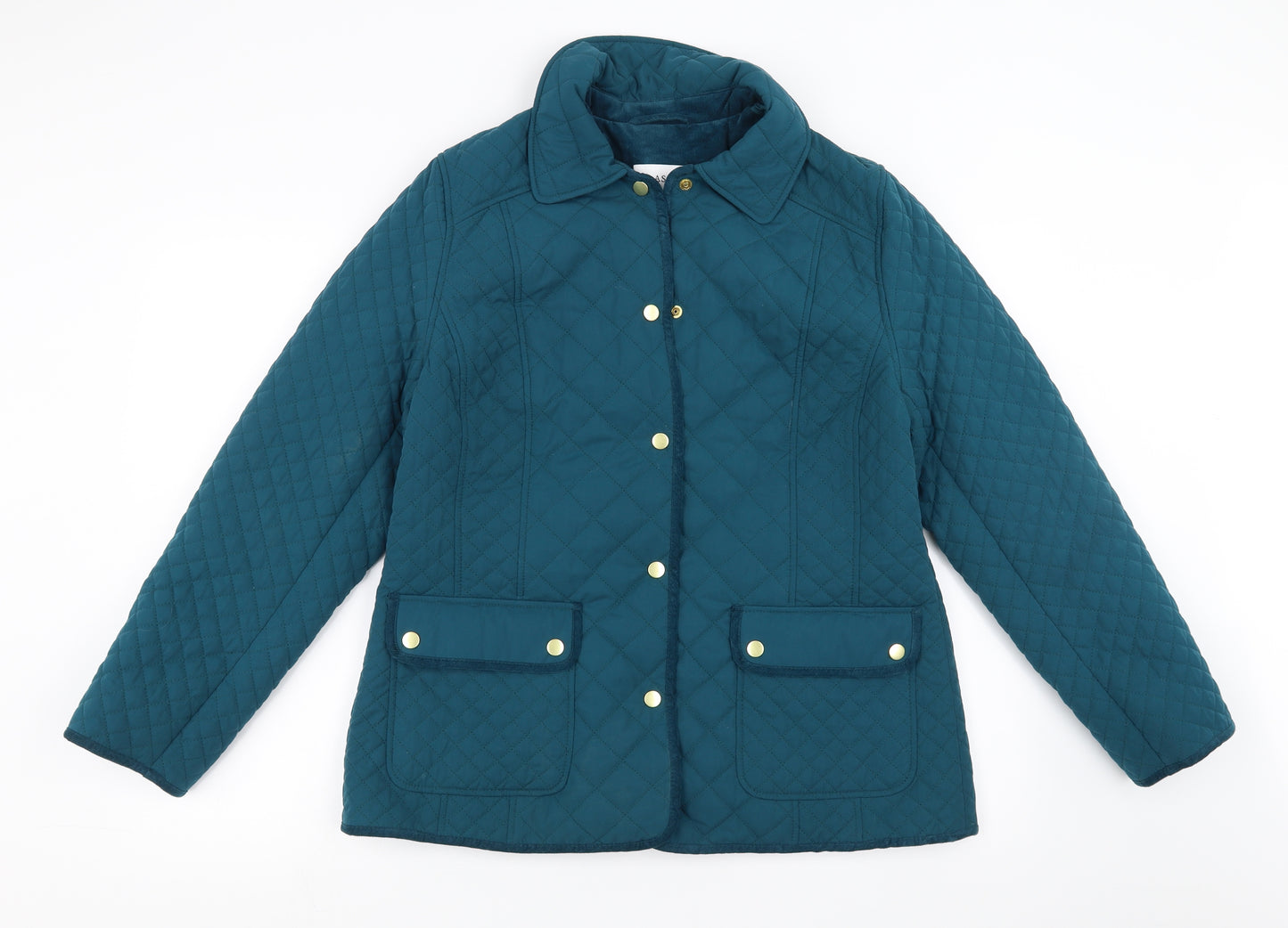 Marks and Spencer Womens Green   Quilted Jacket Size 14