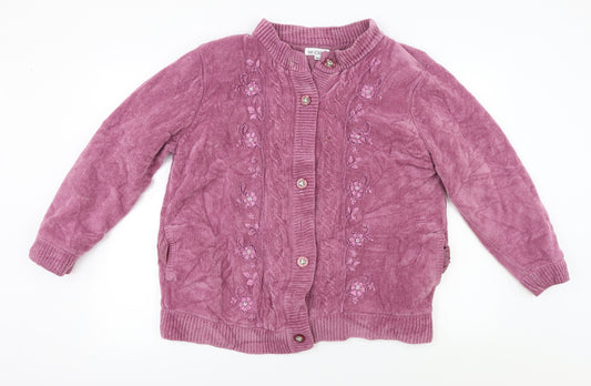 Front view of Fay Louise women’s purple jacket coat, size M
