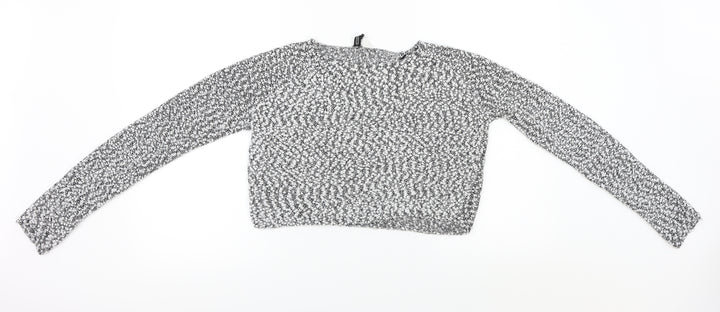 H&M  Womens White   Pullover Jumper Size M