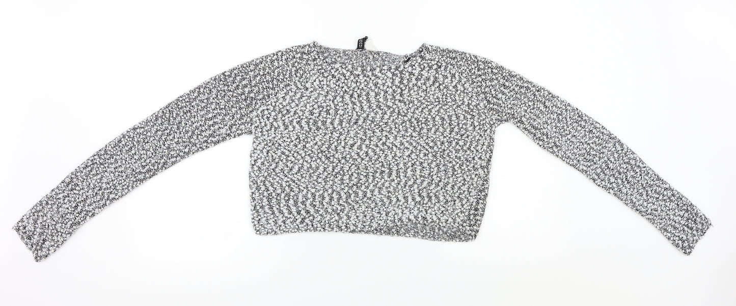 H&M  Womens White   Pullover Jumper Size M