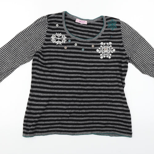 Per Una  Womens Black   Pullover Jumper Size 10