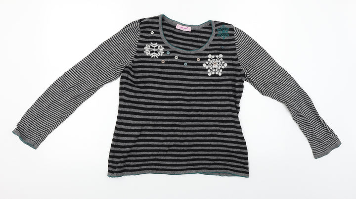 Per Una Womens Black Pullover Jumper Size 10