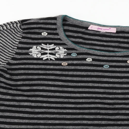 Per Una  Womens Black   Pullover Jumper Size 10