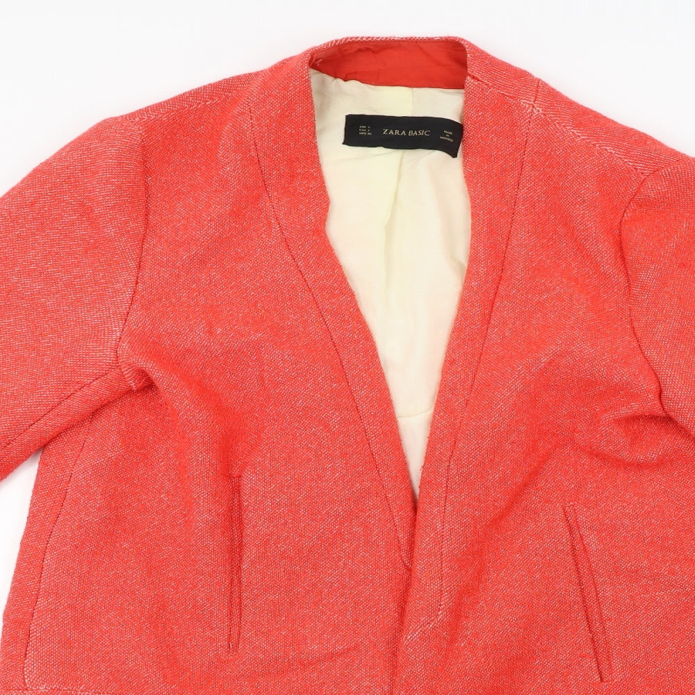 Zara Womens Pink   Jacket Blazer Size L