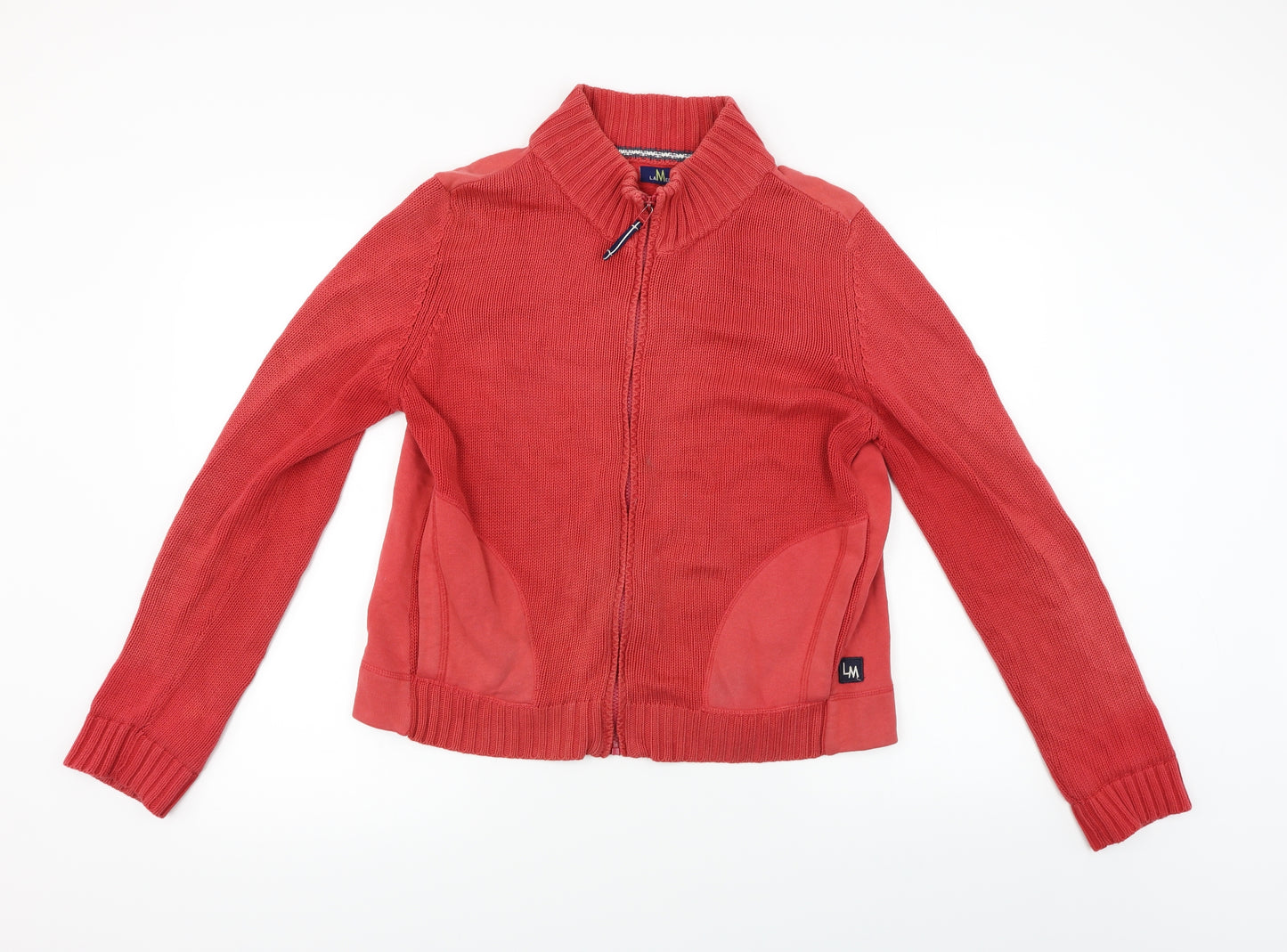 lamed Womens Red   Full Zip Jumper Size 12