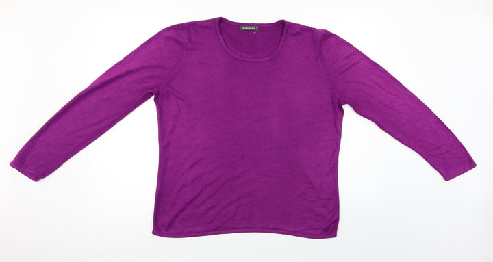 Bonmarché Womens Purple Pullover Jumper Size M