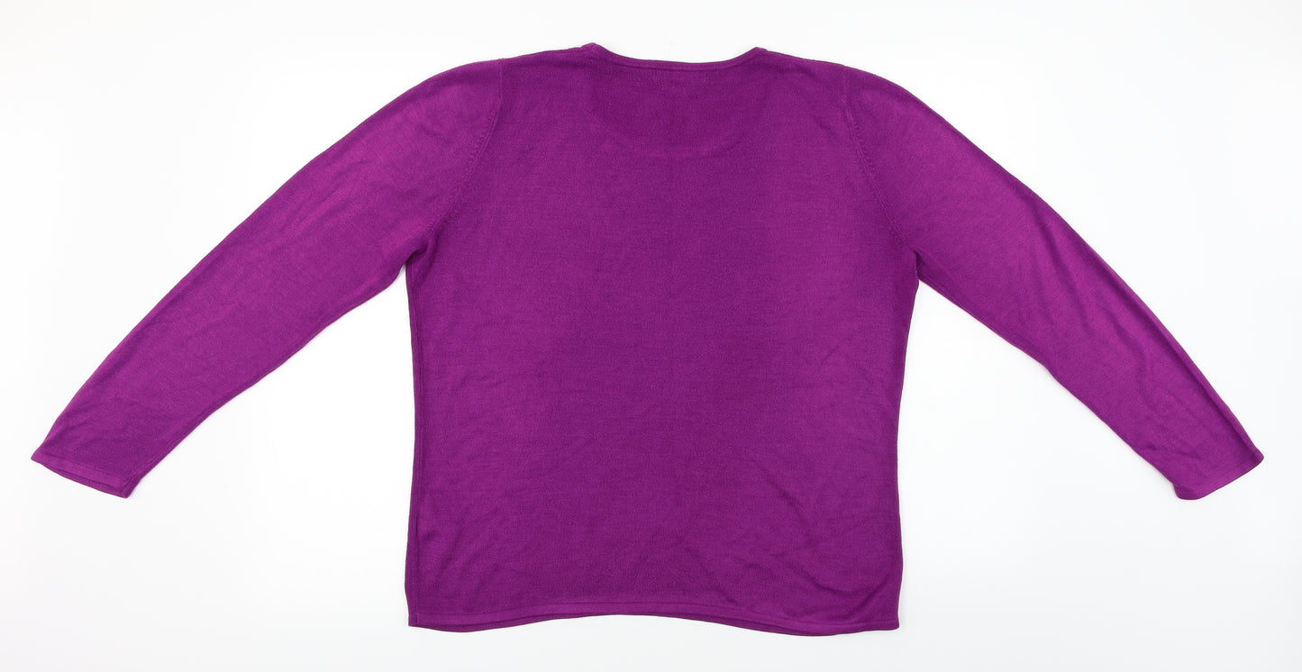 Bonmarché  Womens Purple   Pullover Jumper Size M