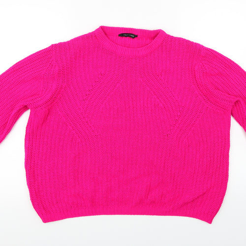 Peacokcs  Womens Pink   Pullover Jumper Size M
