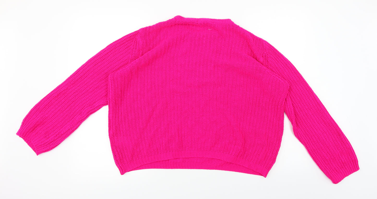 Peacokcs  Womens Pink   Pullover Jumper Size M