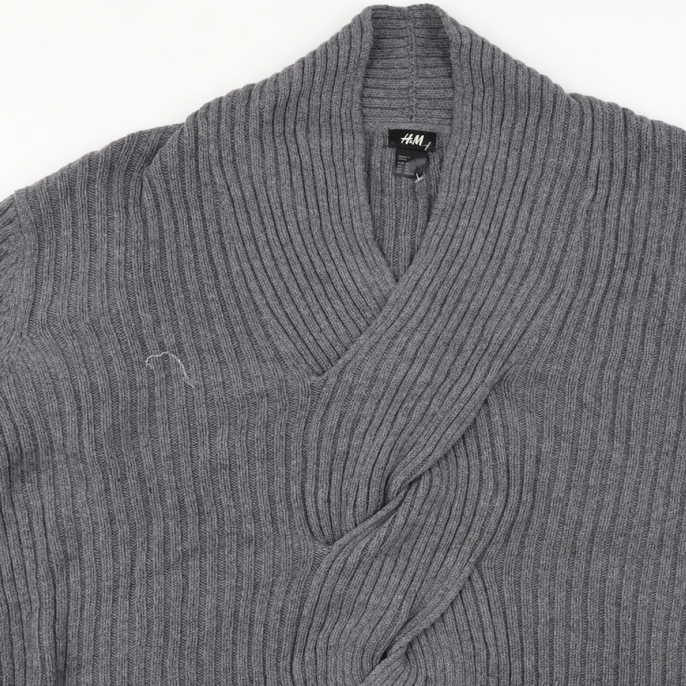 H&M Mens Grey   Pullover Jumper Size XL