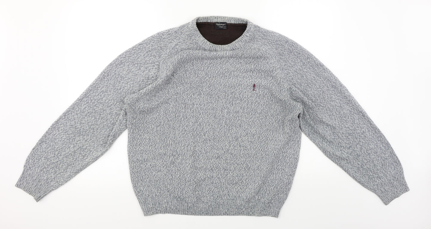 ROSS RIVER Mens Grey   Pullover Jumper Size L