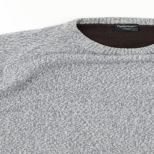 ROSS RIVER Mens Grey   Pullover Jumper Size L