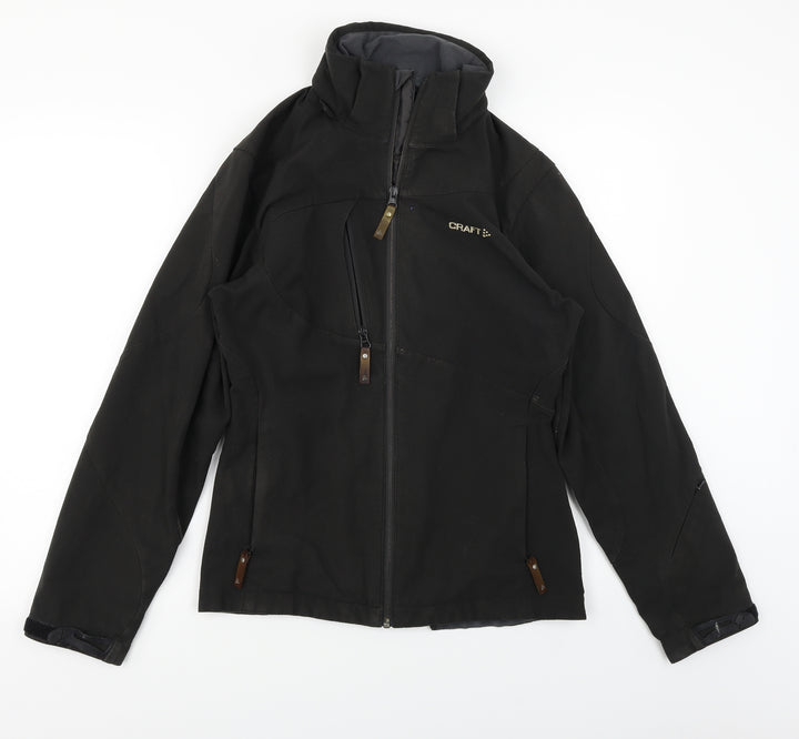 CRAFT Womens Black Jacket Coat Size 8