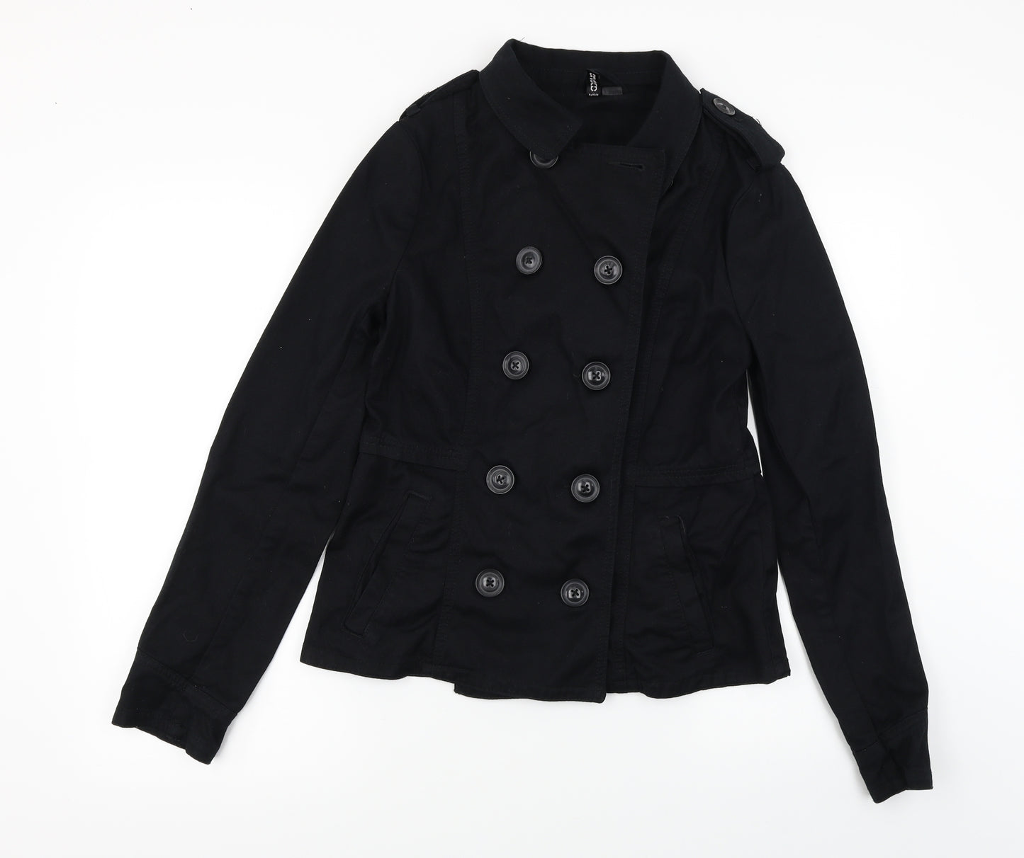 H&M  Womens Black   Jacket Coat Size 10