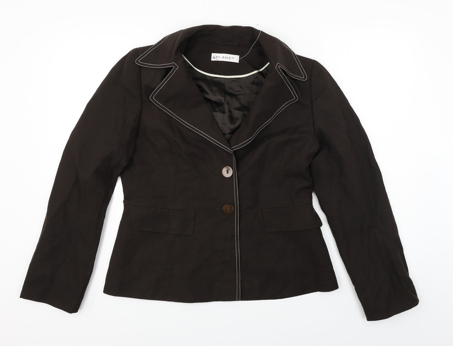 planet Womens Brown   Jacket Coat Size 10
