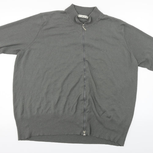 simply Mens Grey   Full Zip Jumper Size L