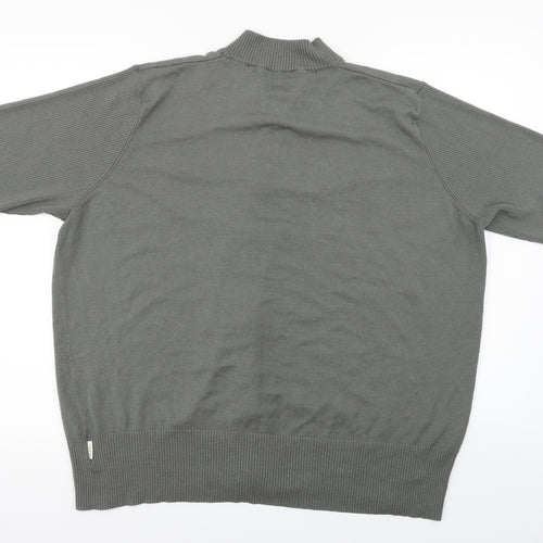 simply Mens Grey   Full Zip Jumper Size L