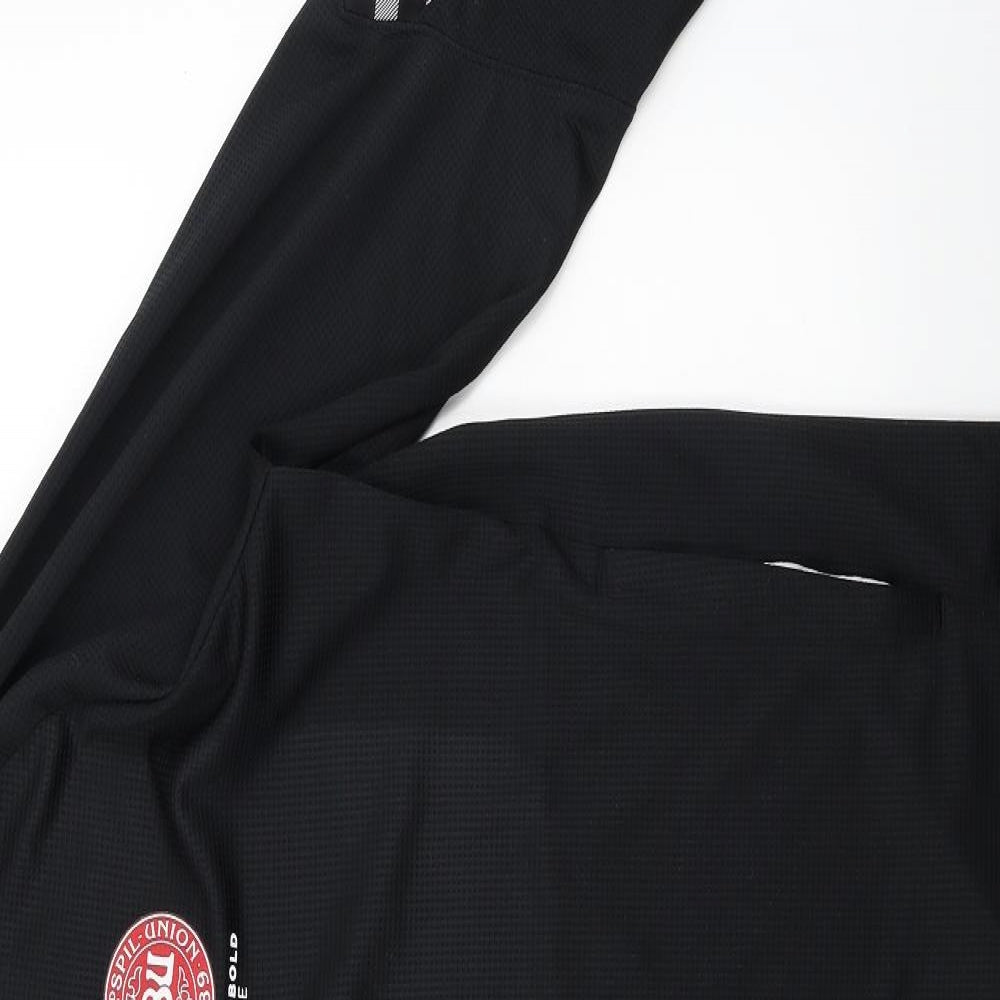 Hummel Mens Black   Full Zip Sweatshirt Size 2XL