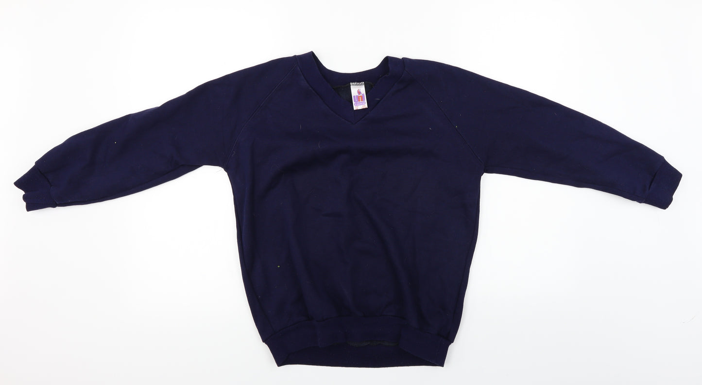Uni form Boys Blue   Pullover Jumper Size 13-14 Years