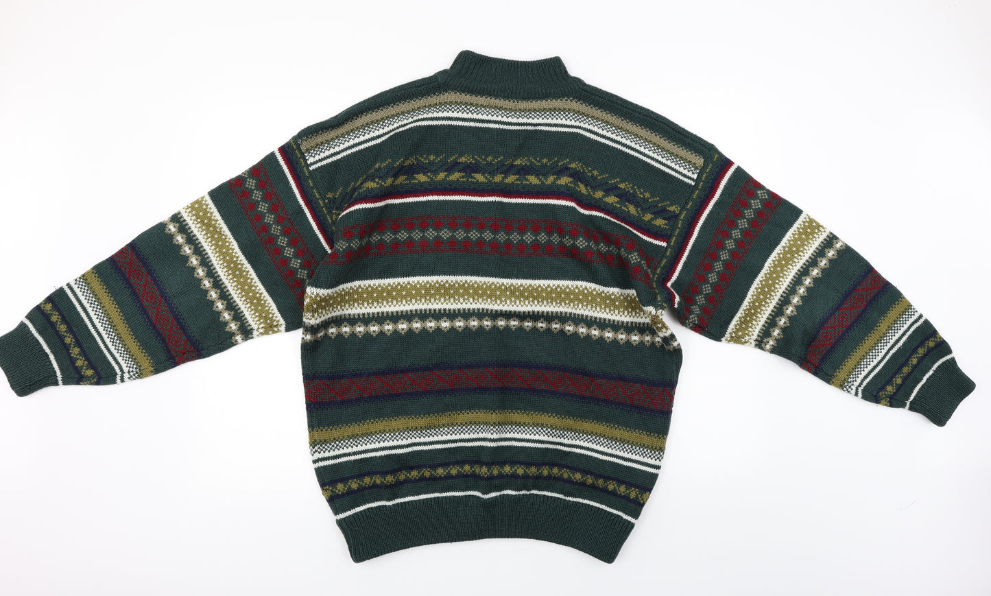 Mexx  Mens Green Herringbone  Pullover Jumper Size L