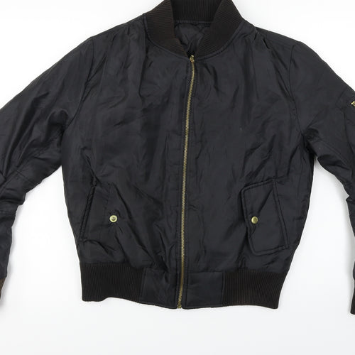 Preworn  Womens Black   Jacket Coat Size S