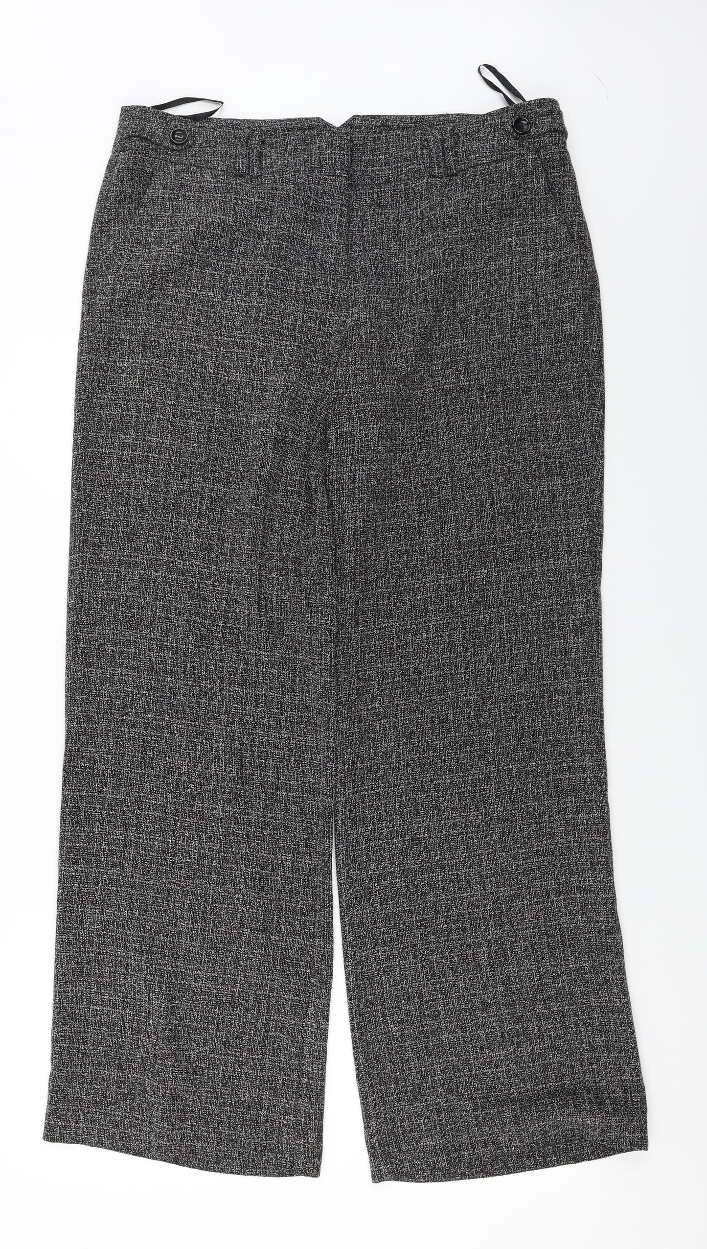 EDITIONS  Womens Grey   Trousers  Size 14 L27 in