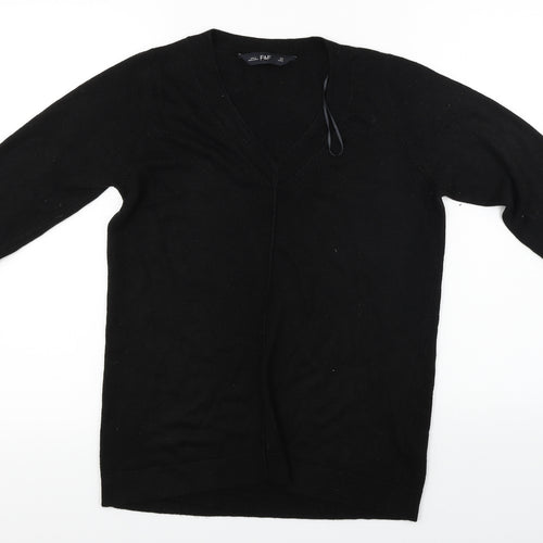 F&F  Womens Black   Pullover Jumper Size 8
