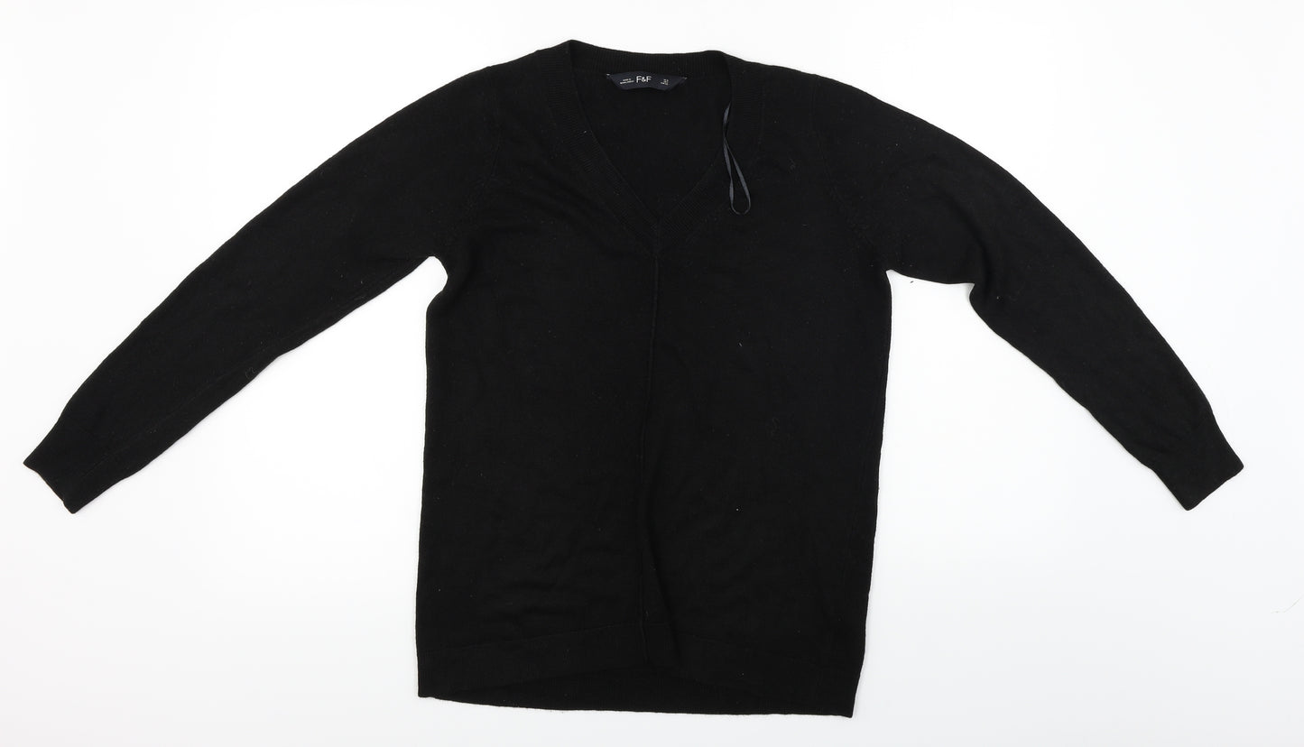F&F  Womens Black   Pullover Jumper Size 8