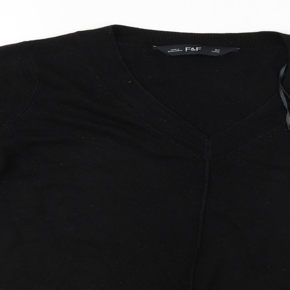 F&F  Womens Black   Pullover Jumper Size 8