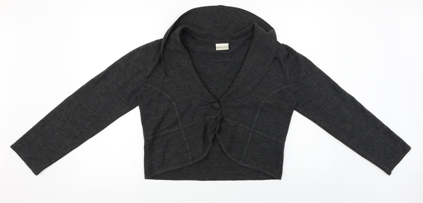 minunet Womens Black   Pullover Jumper Size 16