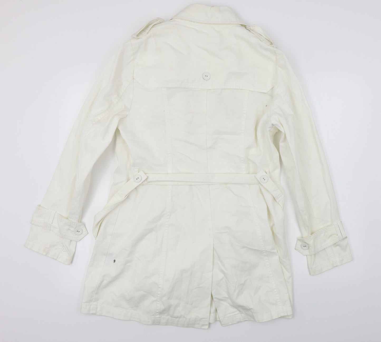 Zara Womens White   Jacket Coat Size L