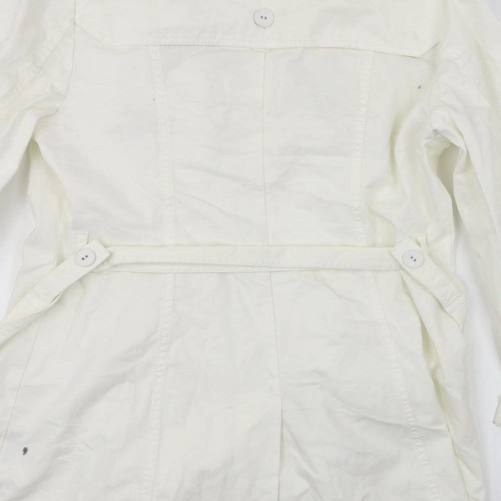 Zara Womens White   Jacket Coat Size L