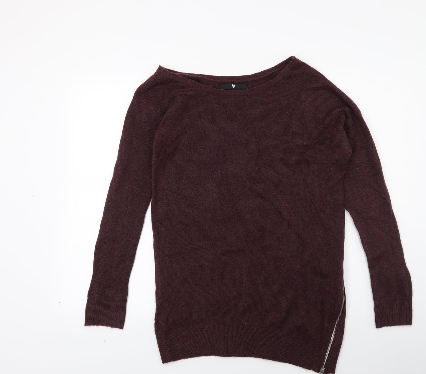 Very Womens Red  Knit Tunic Jumper Size 10