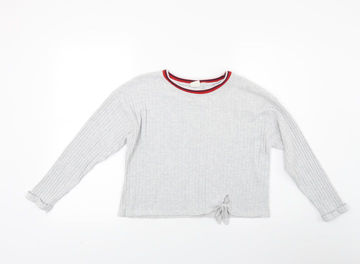 Zara Girls Grey   Pullover Sweatshirt Size 10 Years