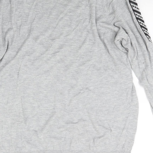 Warehouse Womens Grey  Knit Tunic Jumper Size 12