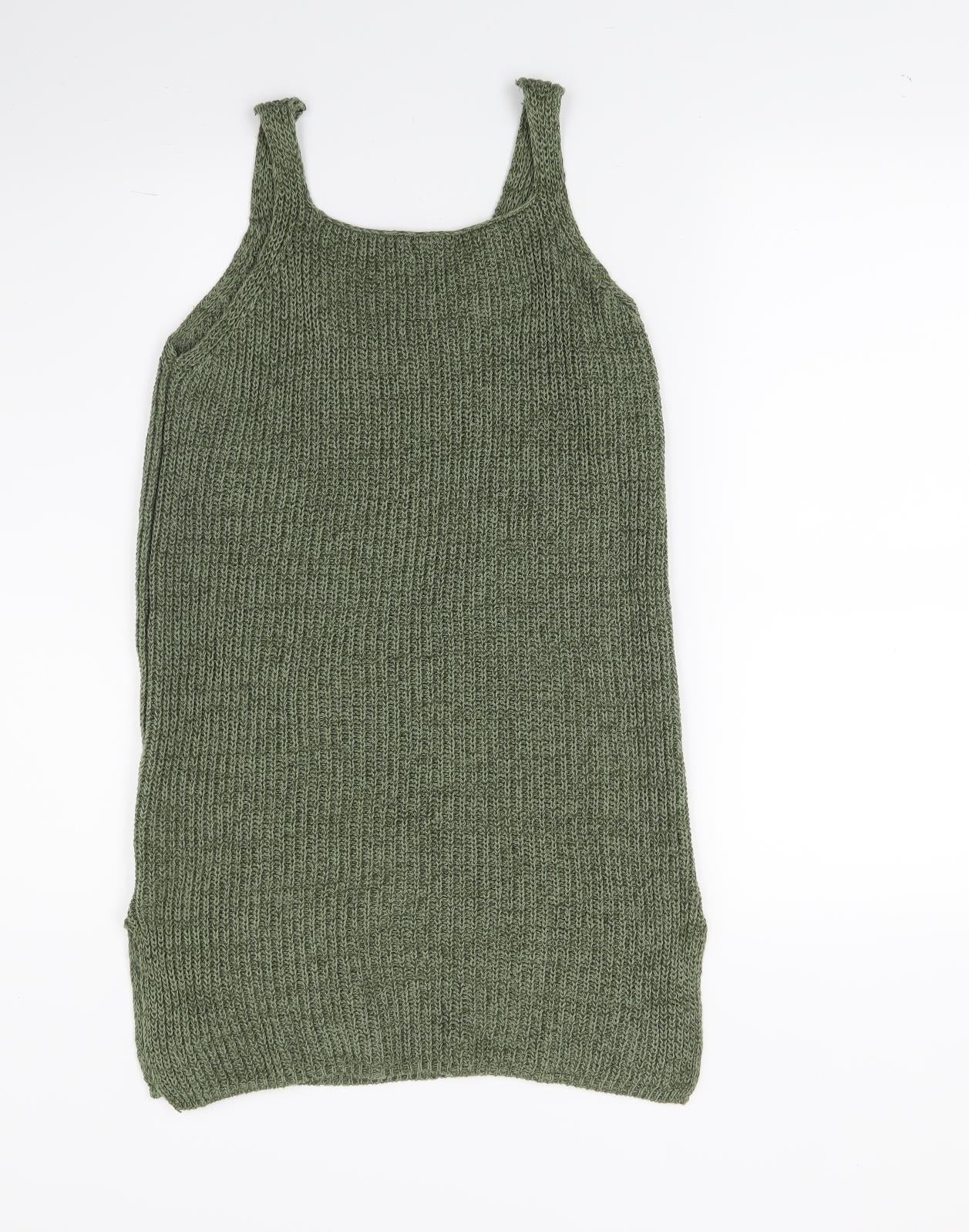 F&F Womens Green  Knit Tunic Jumper Size 6