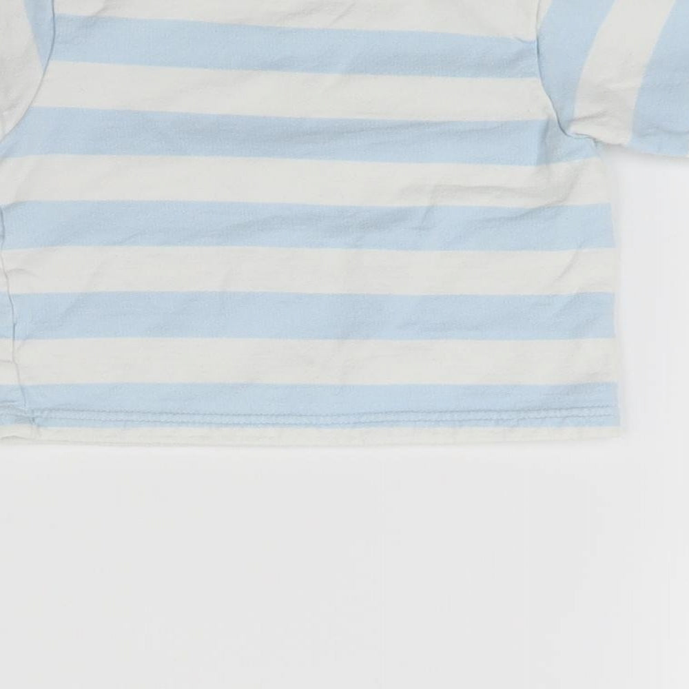 Marks and Spencer Baby Blue Striped  Pullover Jumper Size 3-6 Months  - Snoopy