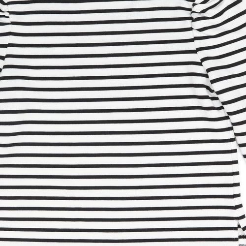 Primark Womens White Striped  Pullover Jumper Size M