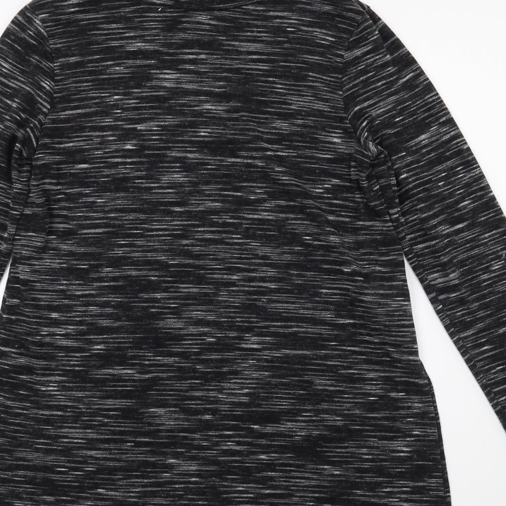 F&F Womens Black Striped  Jumper Dress  Size 12