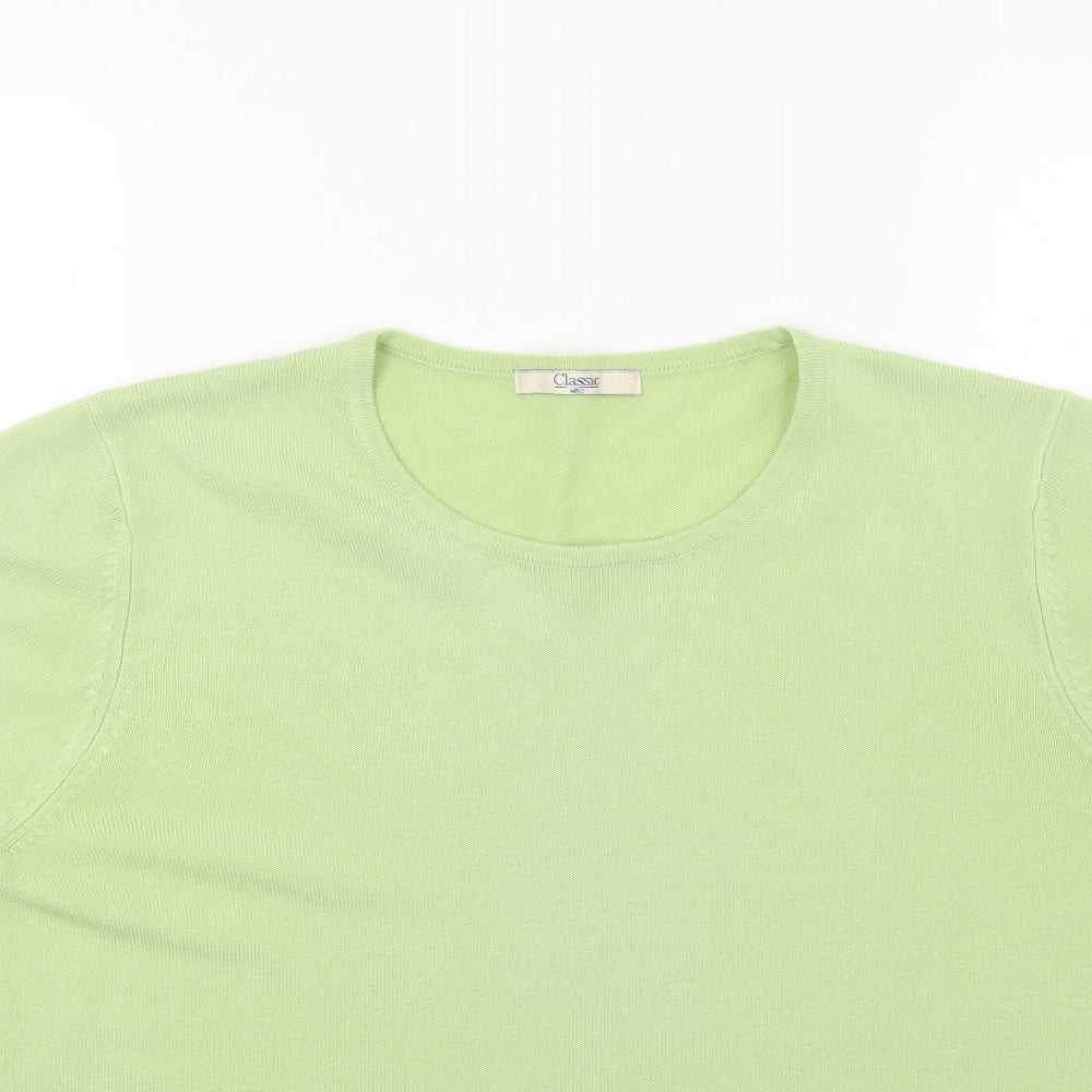 Marks and Spencer Womens Green  Knit Pullover Jumper Size 12