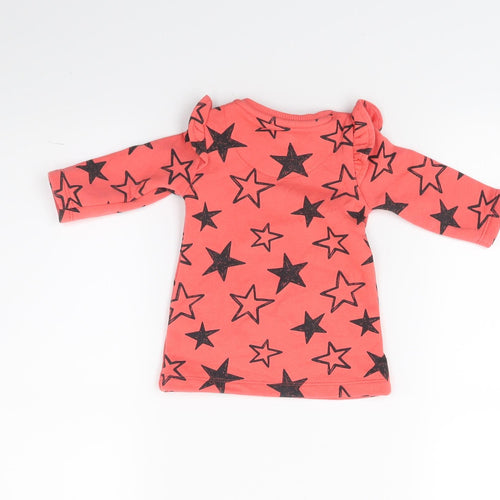 F&F Girls Red   A-Line  Size 0-3 Months  - Stars