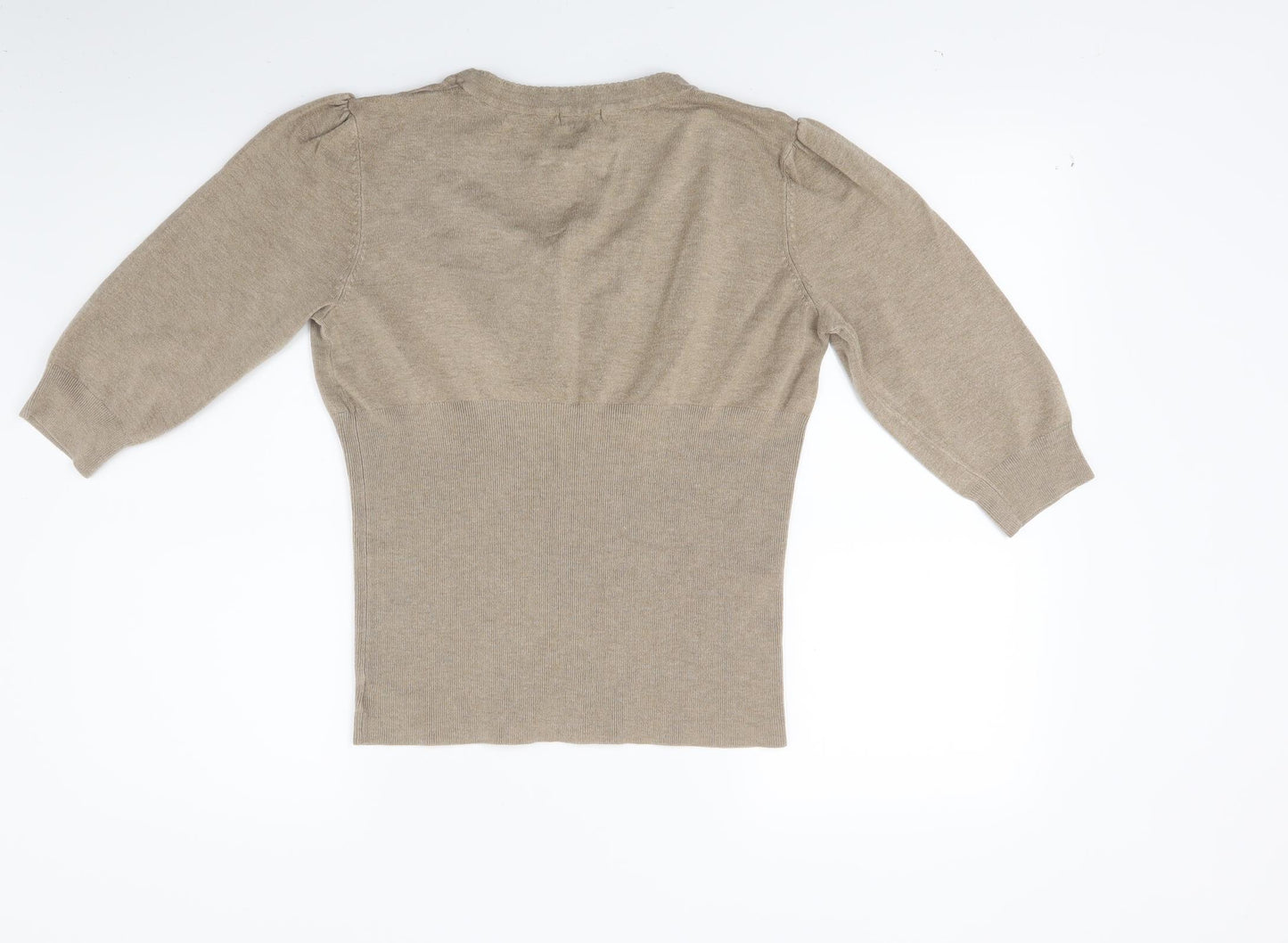 F&F Womens Brown  Knit Pullover Jumper Size 16