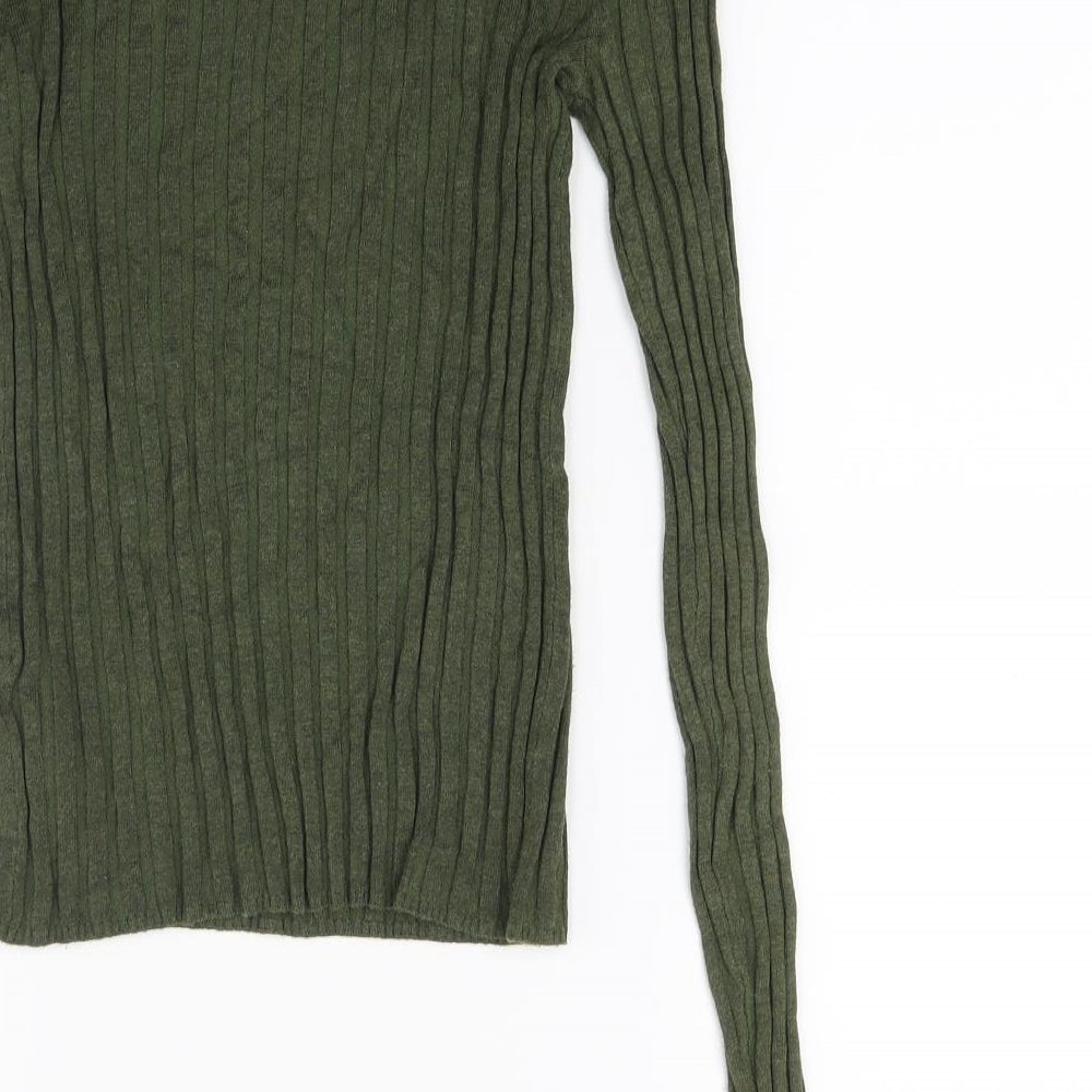 New Look Womens Green  Knit Pullover Jumper Size 6