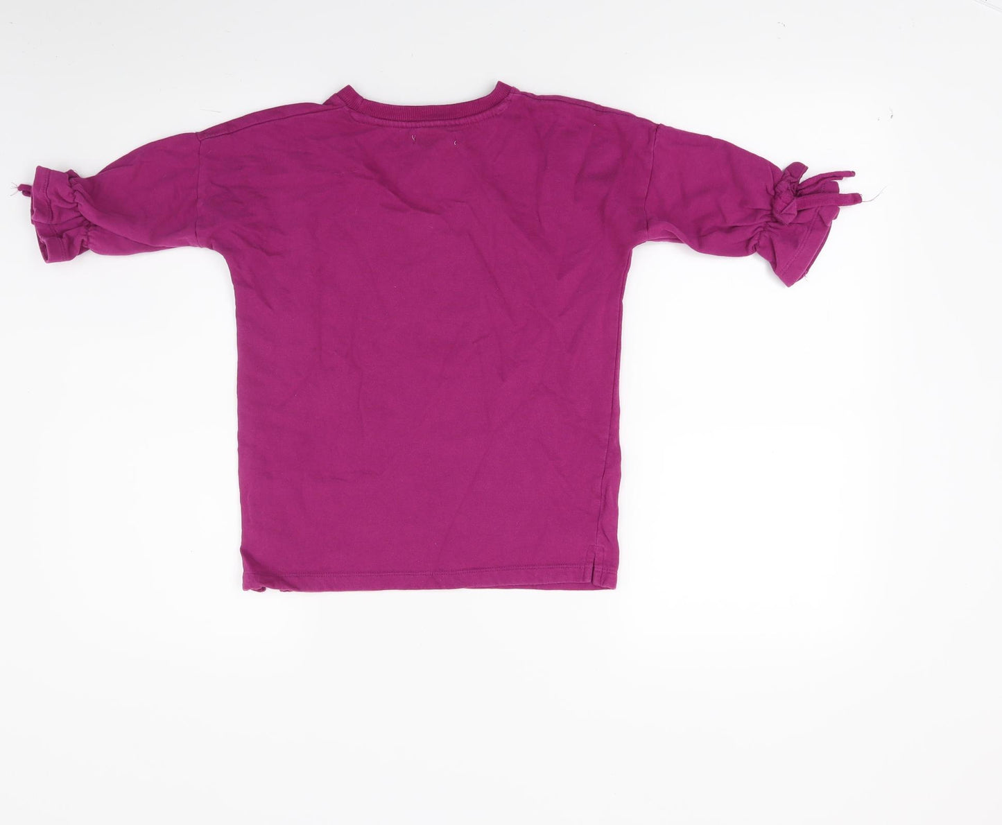 M&Co Girls Purple   Pullover Sweatshirt Size 5-6 Years  - Fox Print