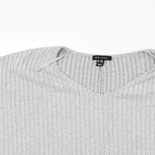 New Look Womens Grey  Knit Pullover Jumper Size L