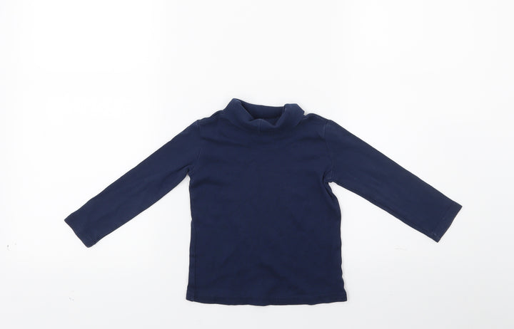 H&M Girls Blue Pullover Jumper Size 2 Years