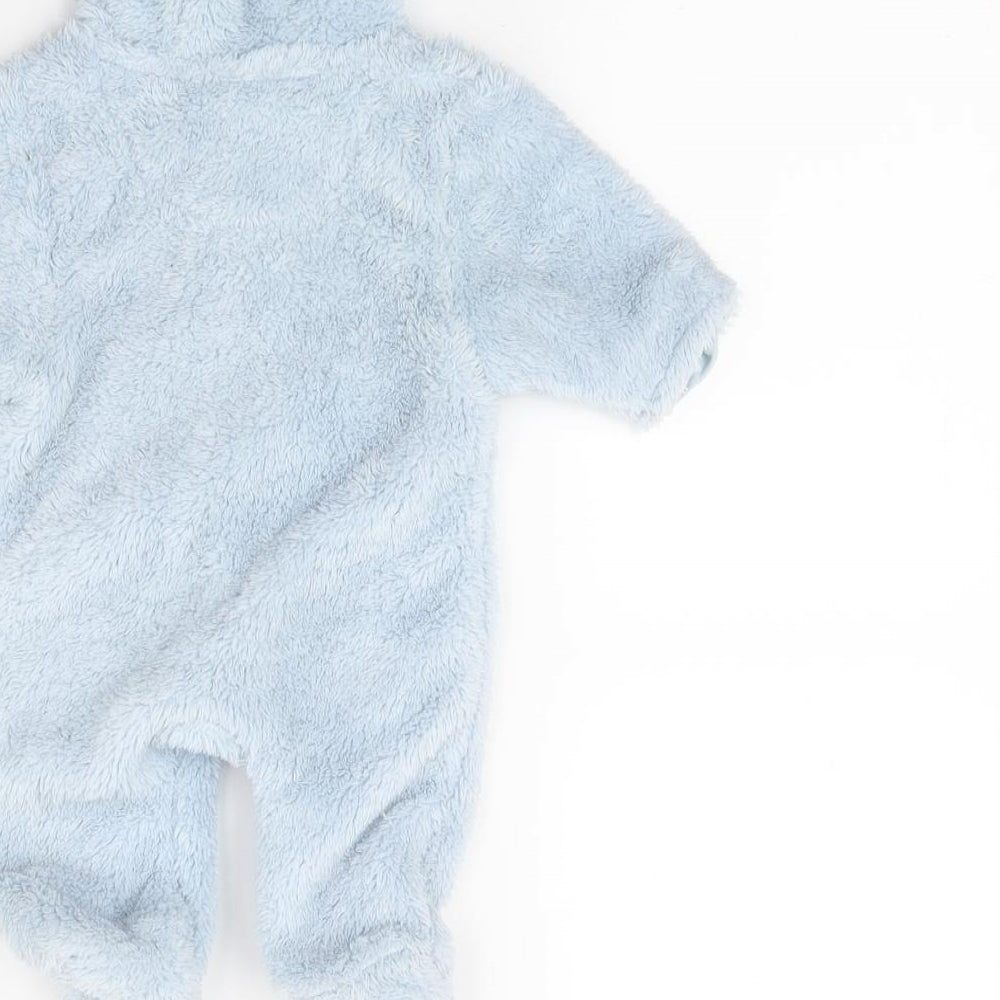 NEXT  Blue  Flannel Babygrow One-Piece Size 0-3 Months