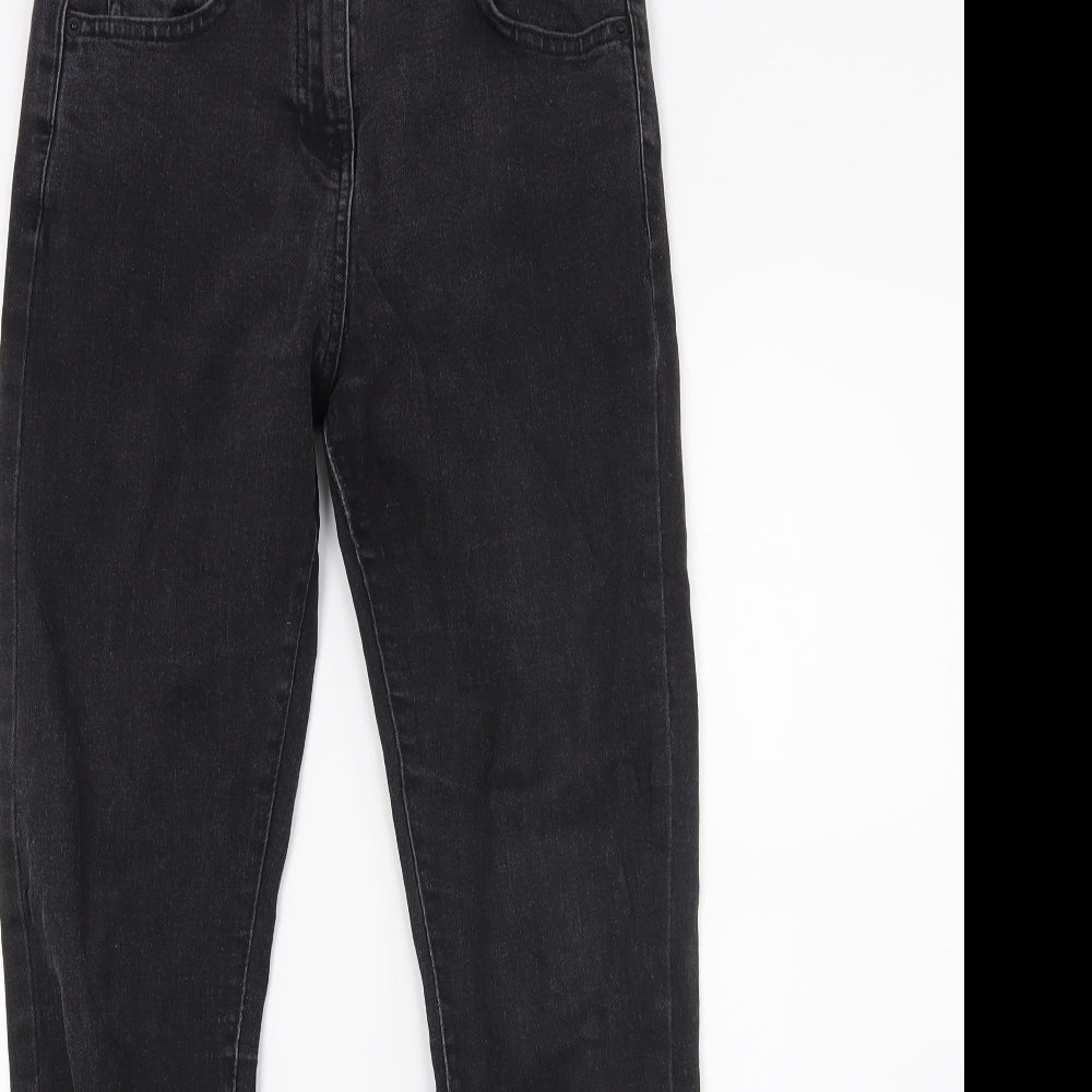 NEXT Womens Black  Denim Mom Jeans Size 8 L26 in